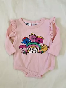 MR MEN & LITTLE MISS. Size 0000 (Newborn). Pink Long Sleeve. EUC - Picture 1 of 3