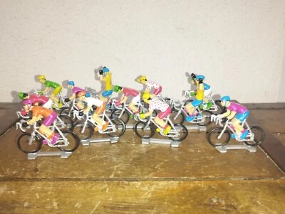 Lot 12 Coureurs Cyclistes Tour de France Starlux plastique - Photo 1/4