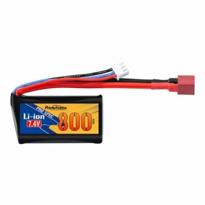 Power Hobby - Li-ion 7.4V 800mAh Battery with Deans Plug : BlackZon Slyder - Image 1 of 2