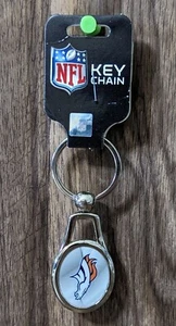 Denver Broncos Chrome Metal Keychain - Picture 1 of 1