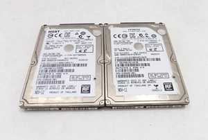 Lot Of 2 Hitachi 750GB 5400RPM SATAII 2.5" Hard Drive HTS547575A9E384 - Picture 1 of 3