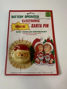 Pin electrónico de Papá Noel Yuletide Concepts 1984 de colección - Imagen 1 de 2