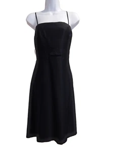 ANN TAYLOR CONVERTIBLE SPAGHETTI STRAPS STRAPLESS BLACK COCKTAIL PARTY DRESS NWT - Picture 1 of 5