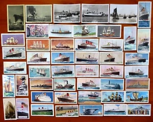 Vintage Cigarette & Trade Cards: SHIPS x 48 - Picture 1 of 5