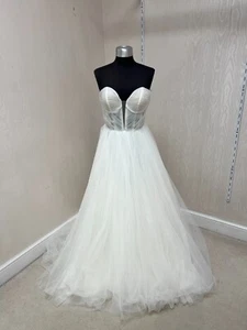 Muster Brautkleid - Eddy K Style EK1601 - Größe 14 - Top Zustand - Bild 1 von 5