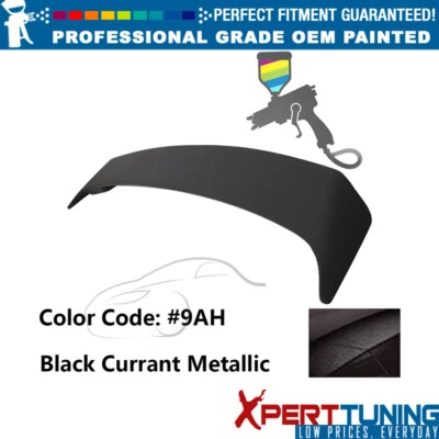 Fits 09-13 Toyota Corolla OE Style Painted #9AH Black Trunk Spoiler W/ LED Brake Foto 1 de 4