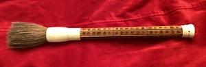 Vintage 17" chinesische Pferdehaar Kalligraphie Pinsel geschnitzter Bambusgriff - Bild 1 von 16