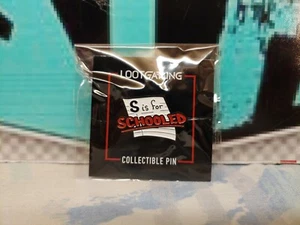 SCHOOLED LAPEL PIN - Loot Crate Gaming - 08/20 - Picture 1 of 2
