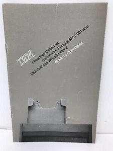 IBM 6373115 SHEETFEED OPTION QUIETWRITER I & II PRINTERS WHEELPRINTER E MANUAL - Picture 1 of 5