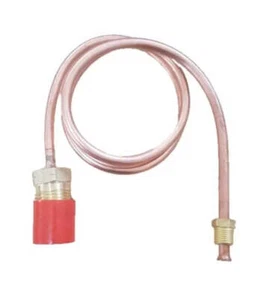 Copper Pigtail Gas Hose 700mm POL fitting and 1-4 inverted Flare - Picture 1 of 5