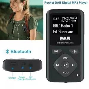 Personal Portable Pocket Digital DAB/DAB+ FM Radio Earphone Bluetooth MP3 Player - Picture 1 of 9