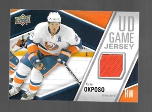 KYLE OKPOSO 2011-12 UPPER DECK UD GAME JERSEY NEW YORK ISLANDERS GJ-OK - Picture 1 of 2