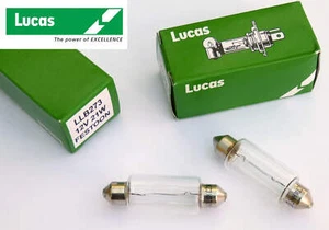 Lucas 12V 21W Paar klare Festoon Glühbirnen für L798 Rückfahrleuchten, LLB273 GLB273 - Bild 1 von 1