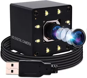 ELP 4K Webcam Autofokus USB Nachtsichtkamera ohne Verzerrung Objektiv 3840X2160 4K - Bild 1 von 9