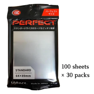 【30 pcs Set】KMC Perfect Fit Size Card Barrier Soft Sleeves Standard 64x89 mm - Zdjęcie 1 z 2