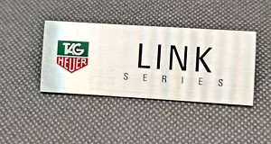 Targa TAG Heuer serie Link targa logo display etichetta metallo autentica da collezione - Foto 1 di 3