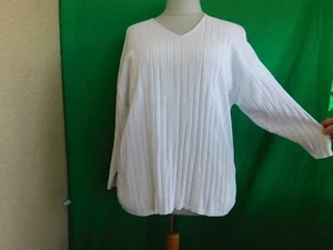 "KLARA M COLLECTION"Damen Feinstrick Pullover GR.2.(wie D.46).Weiß.Langarm. - Bild 1 von 6