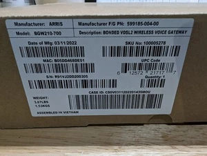 AT&T Arris BGW210-700 Broadband Gateway WiFi Modem Router with Power Supply Cord - Picture 1 of 7