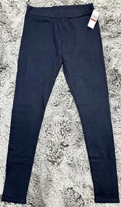 NWT Izod Women's Leggings Slim Fit Cotton Stretch Pants Navy Blue XS Made in USA - Picture 1 of 11