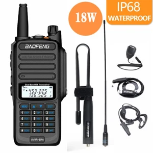 Baofeng Uv-9r Era 18w 128ch Uhf Vhf Dual Band Two Way Ham Radio Walkie Talkie US - Zdjęcie 1 z 19