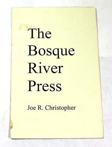 Joe R Christopher THE BOSQUE RIVER PRESS-bibliography, chapbook, Fantasy - Bild 1 von 1