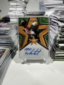 BLAKE WHITEHEART Rookie 2023 Wild Card Auto Mania RC Lime Stars & Dots /10 SP - Picture 1 of 2