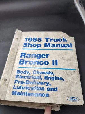 1985 Ford Ranger Bronco II Caminhão Folha Solta Loja Manual Com 2.3 L Diesel Sectio - Imagem 1 de 3