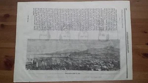 1873 Illustrazione Popolare: Veduta Panorama La Spezia (Liguria) - Foto 1 di 1