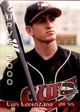2000 Altoona Curve Grandstand #19 Luis Lorenzana San Diego California CA Card