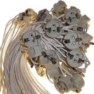 100x Metal Halide G12 Lamp Holders upto 150W MH Lamps 280mm Lead CDM-T Socket - Picture 1 of 6