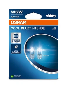2.St OSRAM W5W 12V W5W Cool Blue INTENSE Neues Model 2025 2.1x9.5d - Afbeelding 1 van 1