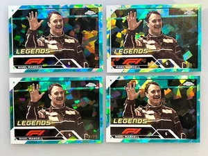2023 Topps Chrome Sapphire Formula 1 F1 Nigel Mansell Aqua /99 #197 X4 - Picture 1 of 24