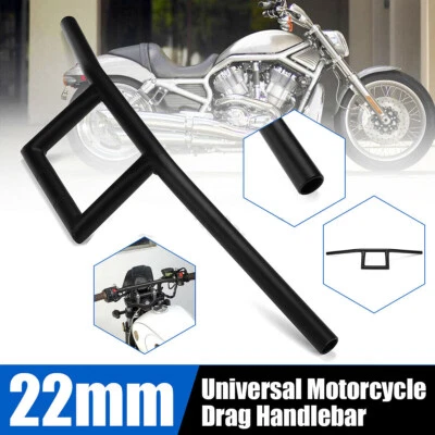 7/8"22mm Handlebar High-Rise Motorcycle Drag Bar for Harley Honda Chopper Bobber - Image 1 of 4