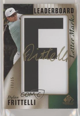 2021 SP Game Used Leaderboard Letter Marks /15 Dylan Frittelli Rookie Auto RC - Image 1 of 2