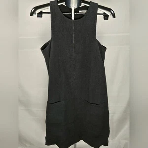 Vestido midi Emerson Fry 100 % lino minimalista Lagenlook, pequeño - Imagen 1 de 6