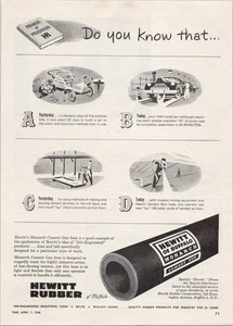 Hewitt Rubber 1946 Original Impresión Anuncio Monarca Cemento Pistola Manguera Industrial - Imagen 1 de 1