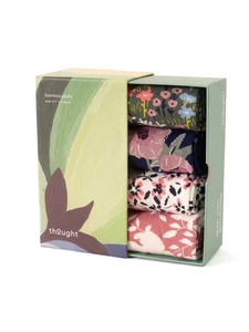 CAJA REGALO BAMBÚ PENSAMIENTO 4 PARES CALCETINES SEÑORA - FLORALES - TA674B - Imagen 1 de 8