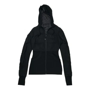 Lululemon Dance Studio Hoodie Jacket 6 Womens Black Reversible Sweater Define - Picture 1 of 6