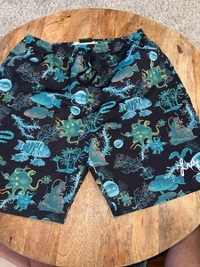 LRG PANTALONCINI DA BAGNO LIFTED RESEARCH GROUP STAMPA FOGLIA COULISSE TAGLIA 32 - Foto 1 di 8