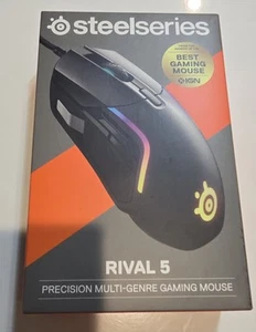 SteelSeries Rival 5 Optical Gaming Mouse - Matte Black - Picture 1 of 4
