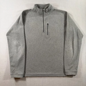 LL Bean Trail Fleece Quarter Zip Pullover Herren Medium Grau Jacke Outdoor Wandern - Bild 1 von 8