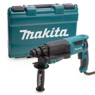 Makita 110V SDS Plus Rotary Hammer Drill Case Side Handle & Depth stop HR2630 - Image 1 of 4