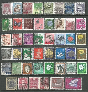 CHINA / JAPAN / LOT OF 46 STAMPS / USED - Picture 1 of 1