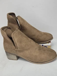 Mujer SEVEN Talla 6 Gamuza Marrón Tostado Botines Bota Soho - Imagen 1 de 8