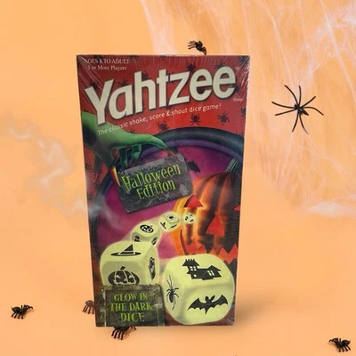 Yahtzee Halloween Edition with Glow in Dark Dice Game By Hasbro 2007 SEALED RARE - Image 1 of 4