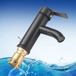  Deck Mounted Faucet, Bathroom Basin Mixer Tap, Single Handle Hole Sink - Bild 1 von 10