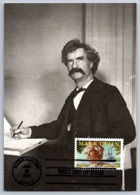 #4545 Mark Twain FDC Maxi Card - Image 1 of 2
