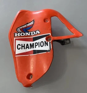 Vintage Honda 1984 CR80R OEM Plastic Radiator Shroud & Bracket - Picture 1 of 5