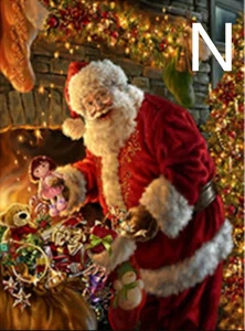 "Weihnachten Santa Mosaik" DIY Diamond Painting Set - Bild 1 von 2