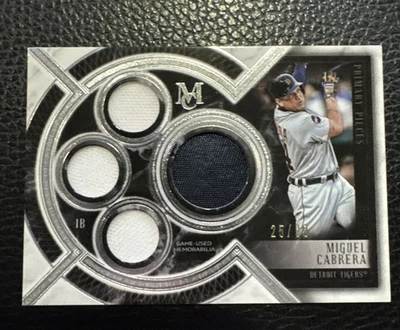 2018 Topps Museum Miguel Cabrera /99 Quad Prime Patch Relic Card Tigers  - Image 1 of 2